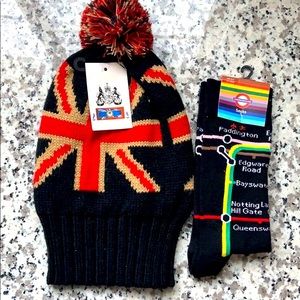 Union Jack Knit Cap & London Underground Socks🇬🇧